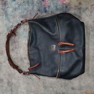 Dooney & Bourke Dillen Large Black Leather Shoulder Bag